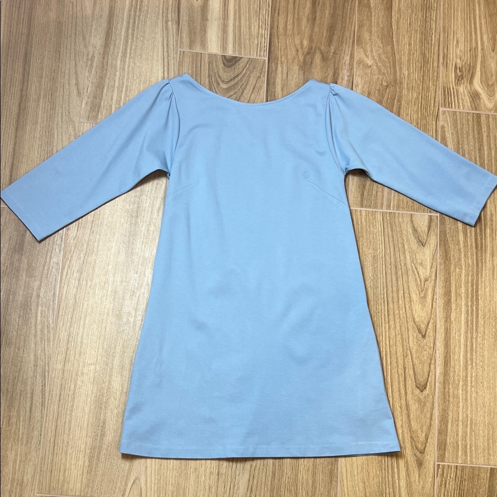 Ripley Rader Ponte Knit‎ A-line Dress Powder Blue